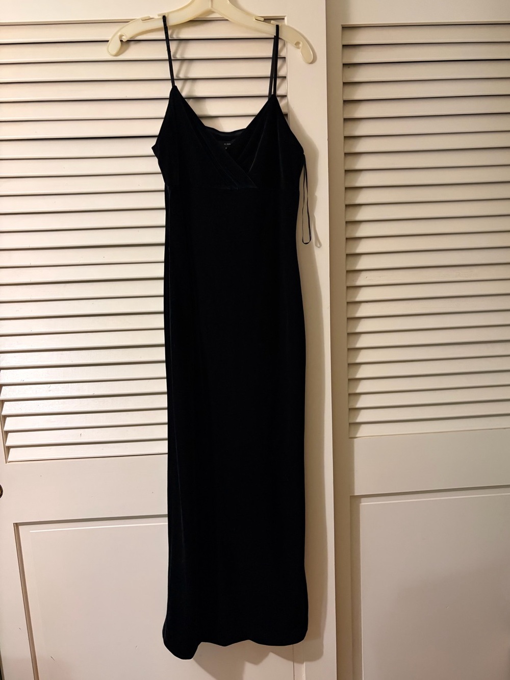 Velvet Black long dress, size 8.